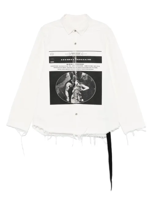 Chemise à logo imprimé - Rick Owens DRKSHDW - Modalova