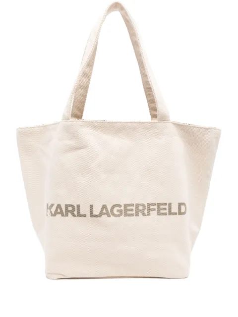 Karl Lagerfeld logo-monogram reversible tote bag