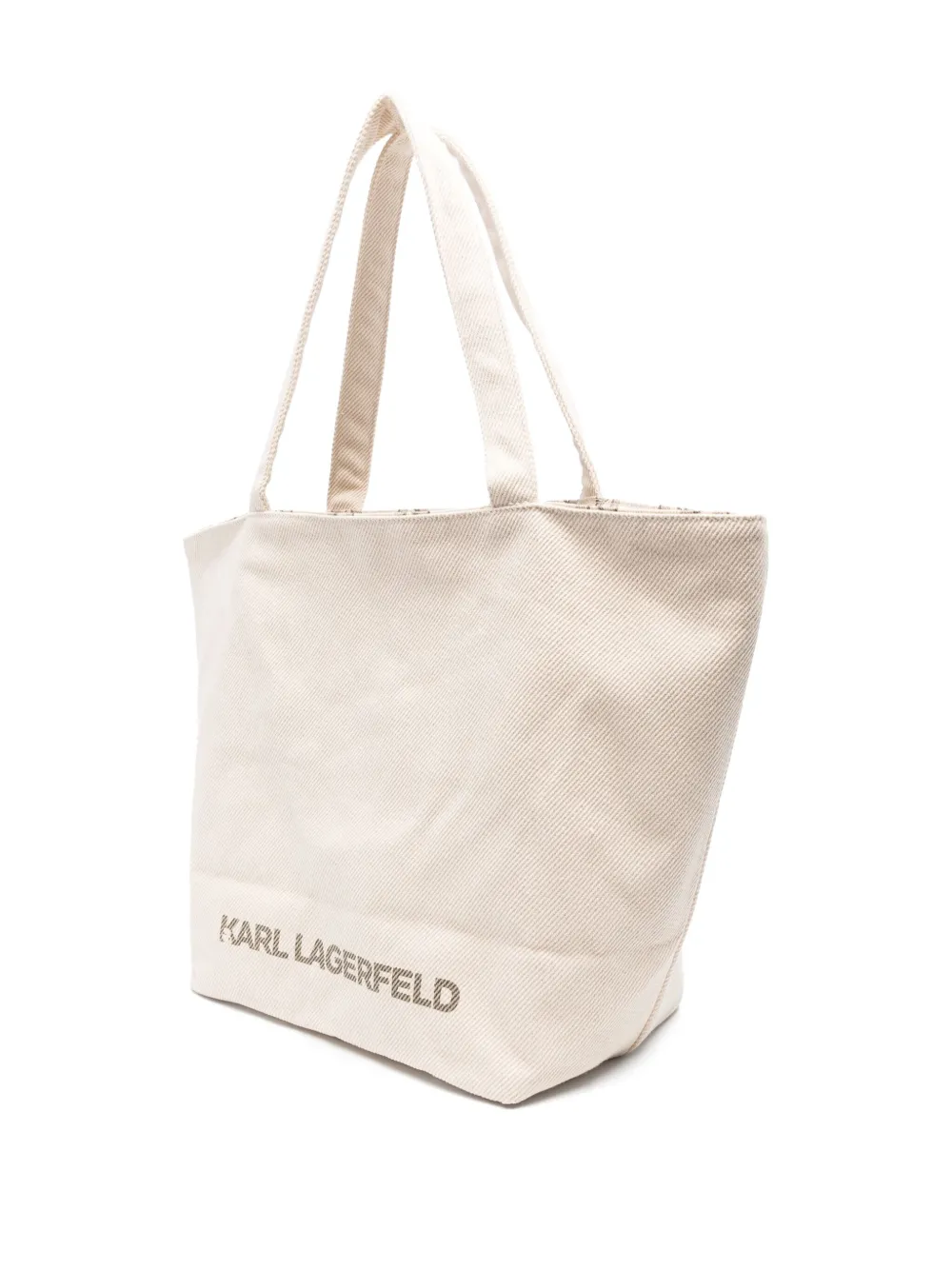 Karl Lagerfeld Omkeerbare shopper met logo-monogram Beige