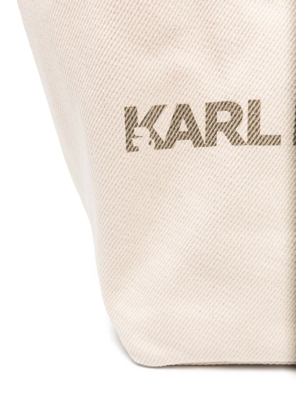Karl Lagerfeld Omkeerbare shopper met logo-monogram Beige