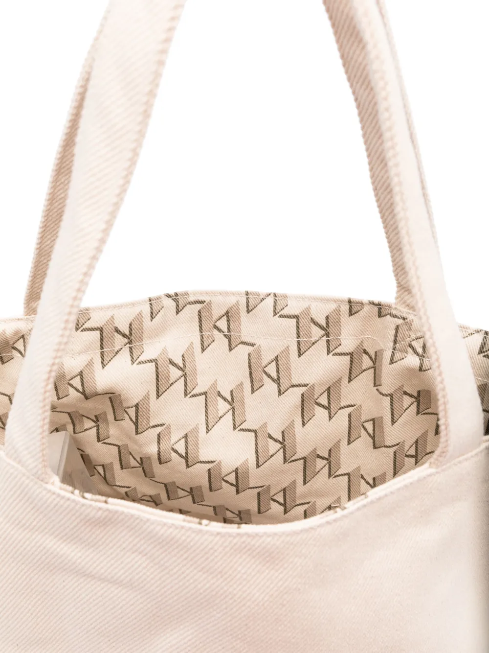 Karl Lagerfeld Omkeerbare shopper met logo-monogram Beige