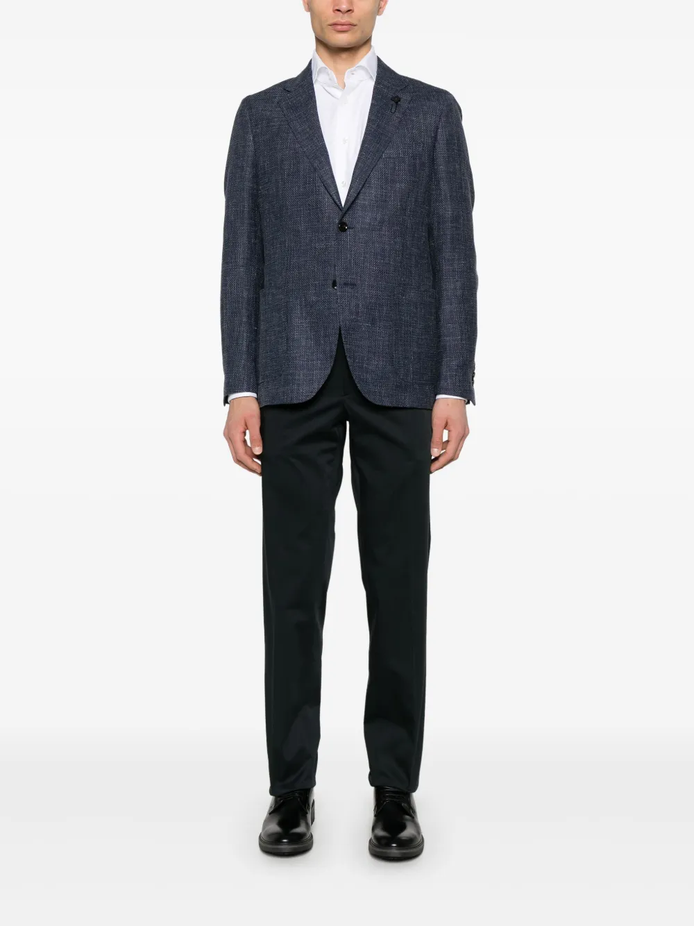 Lardini Blazer met enkele rij knopen Blauw