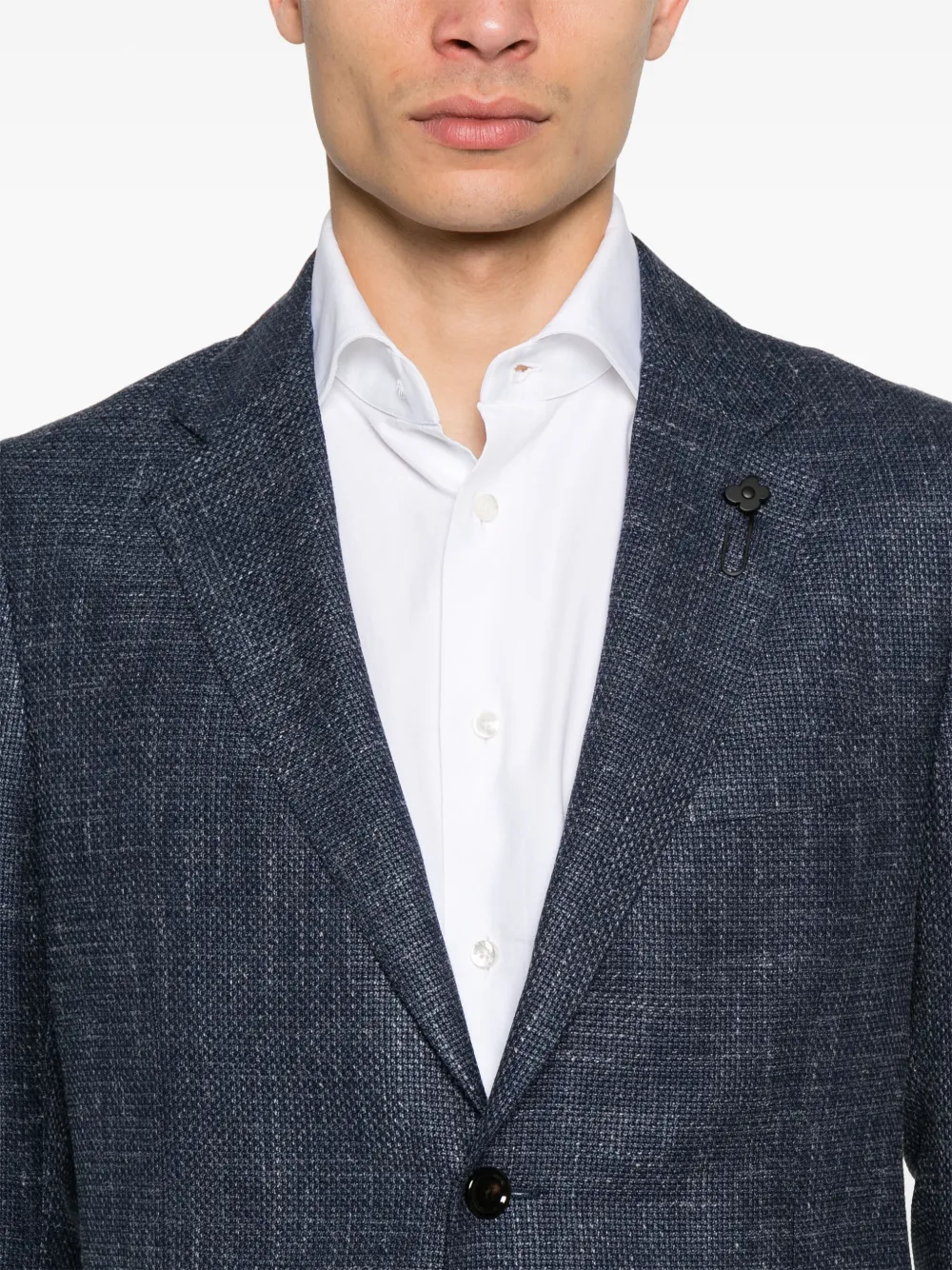 Lardini Blazer met enkele rij knopen Blauw