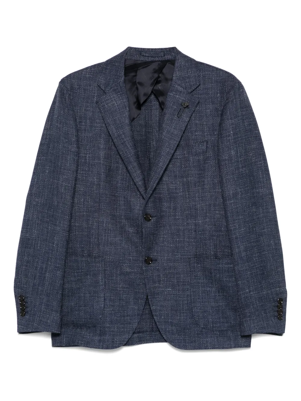 Lardini Blazer met enkele rij knopen Blauw