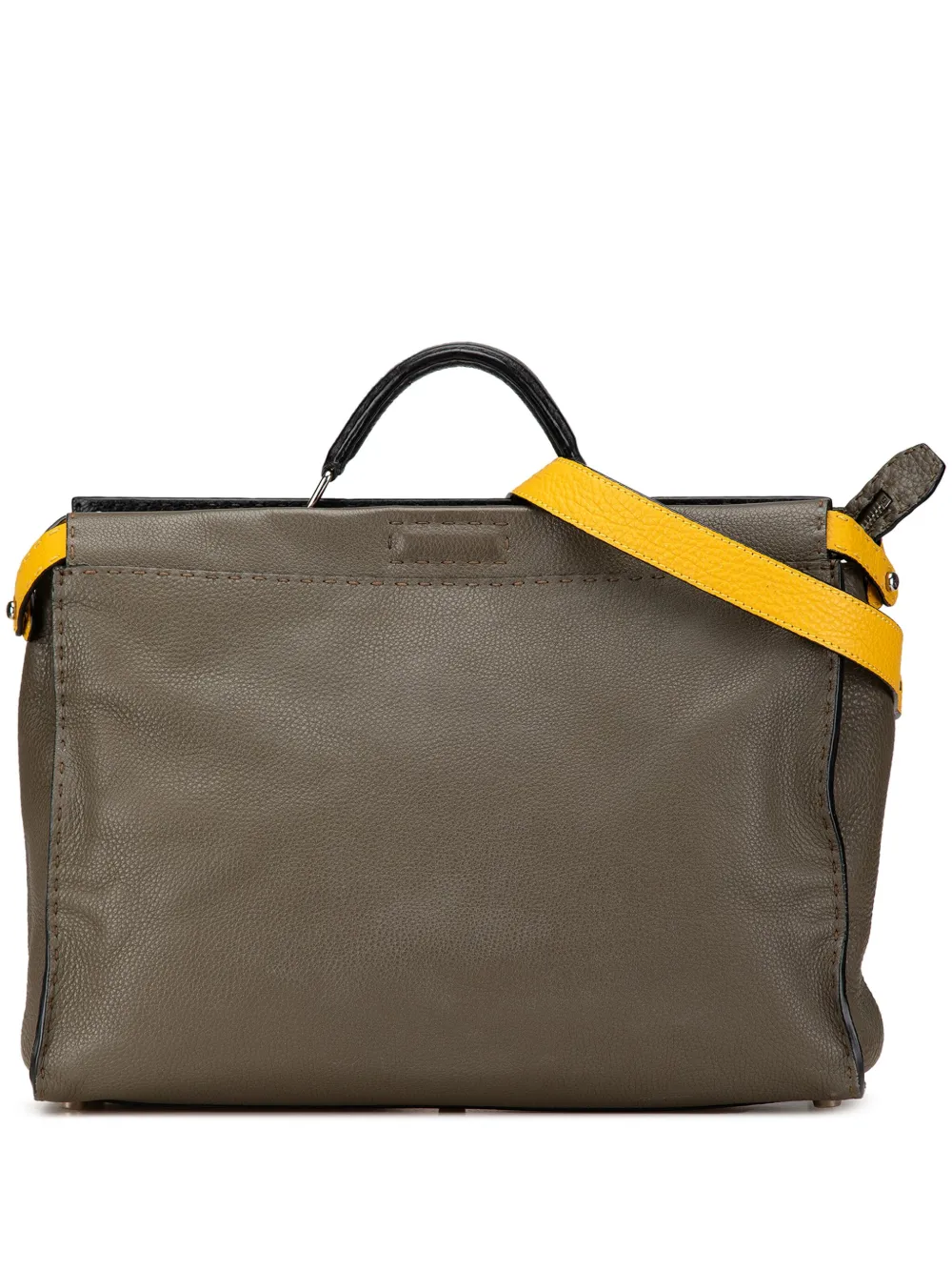 Fendi Pre-Owned 2000-2010 Large Selleria Peekaboo Iconic satchel | Brown | Image 1