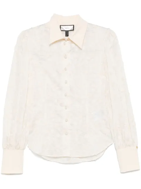 NISSA camisa con aplique floral