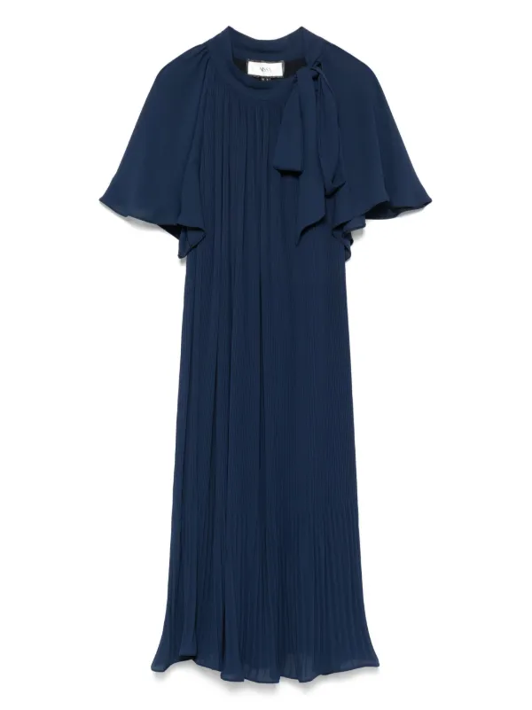 ruffle front midi dress Kimber Floral Ruffle Maxi Dress • Shop American Threads Boutique Blue / S