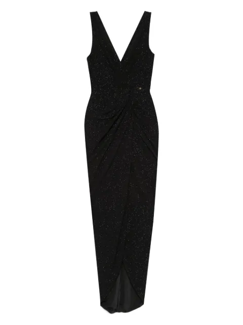 NISSA vestido largo con glitter