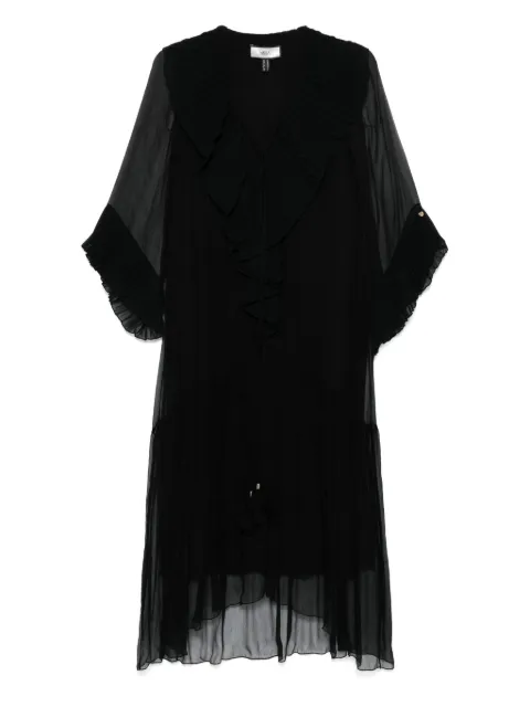 NISSA silk midi dress