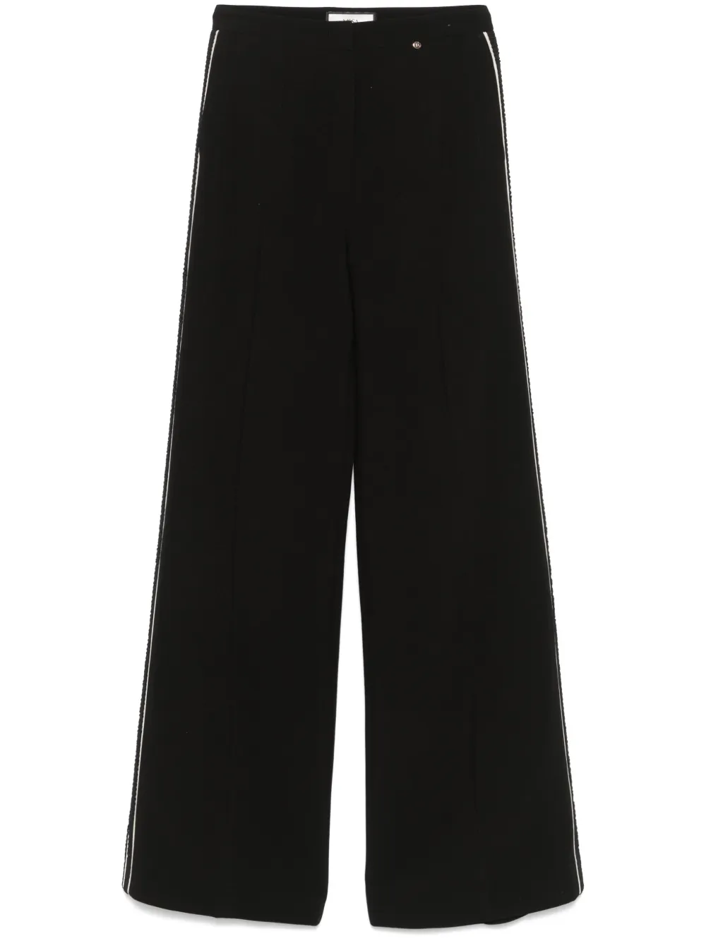 high-waisted trousers