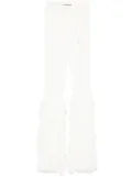 NISSA ruffled mesh trousers - White