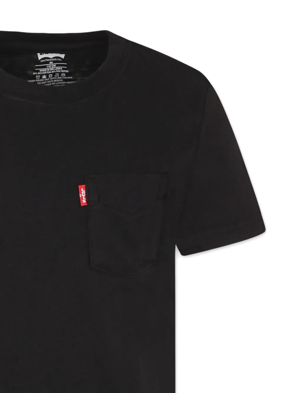 Levi's Kids T-shirt met logopatch Zwart