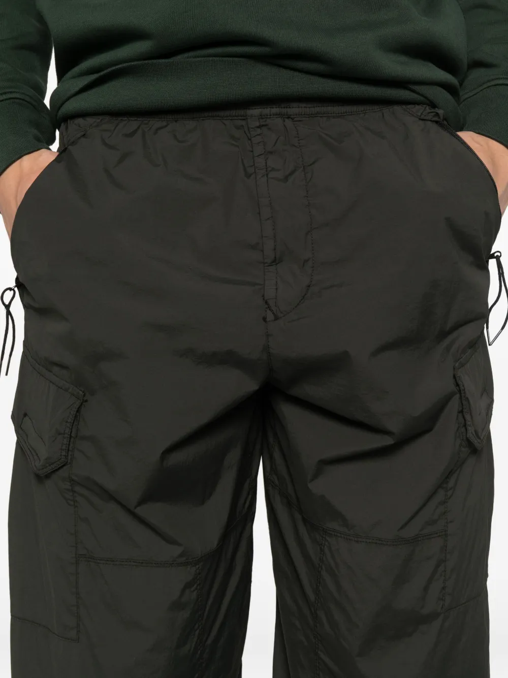 Stone Island cargo pocket trousers Zwart