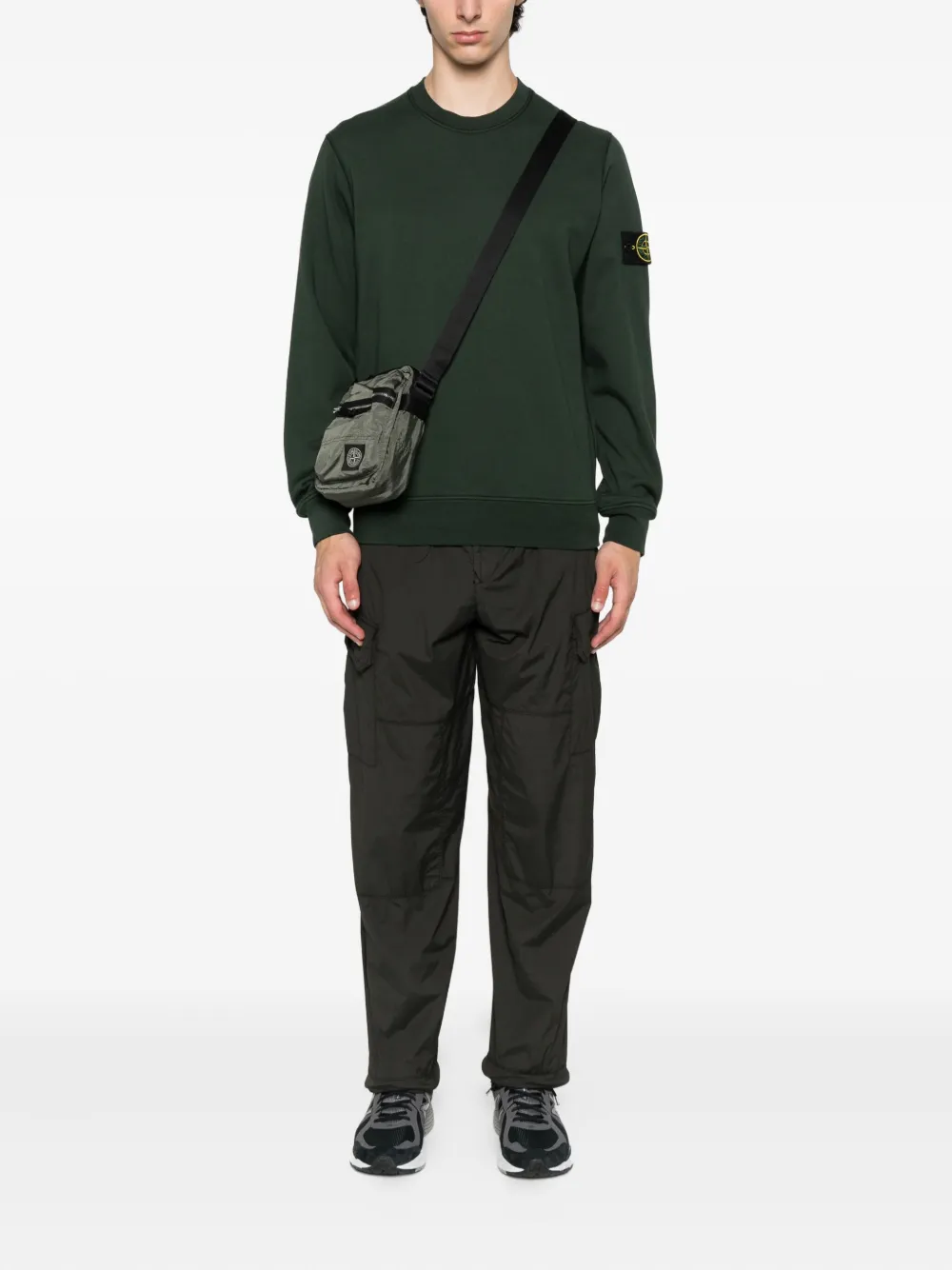 Stone Island cargo pocket trousers Zwart