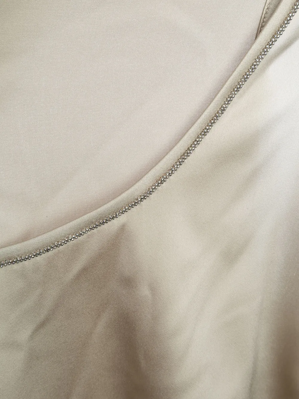 Peserico Verfraaide zijden top Beige
