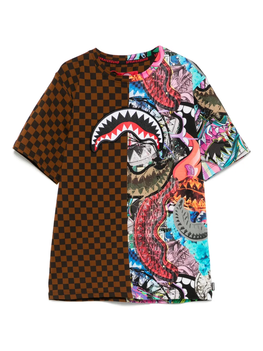 sprayground kid playera All The Sharks Split | marrón | Image 1