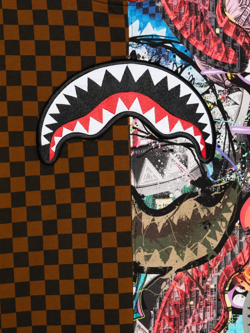 sprayground kid All The Sharks Split T-shirt Bruin