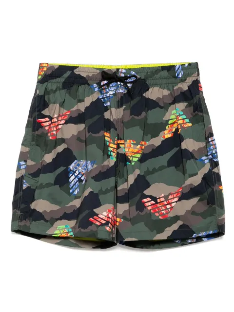 Emporio Armani camouflage-print swim shorts