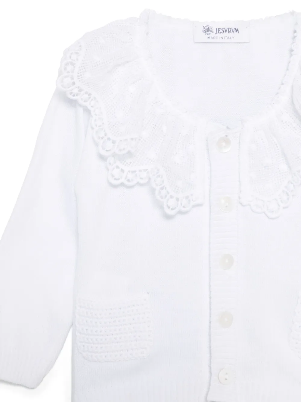 Jesurum Baby Clara Cardigan In White