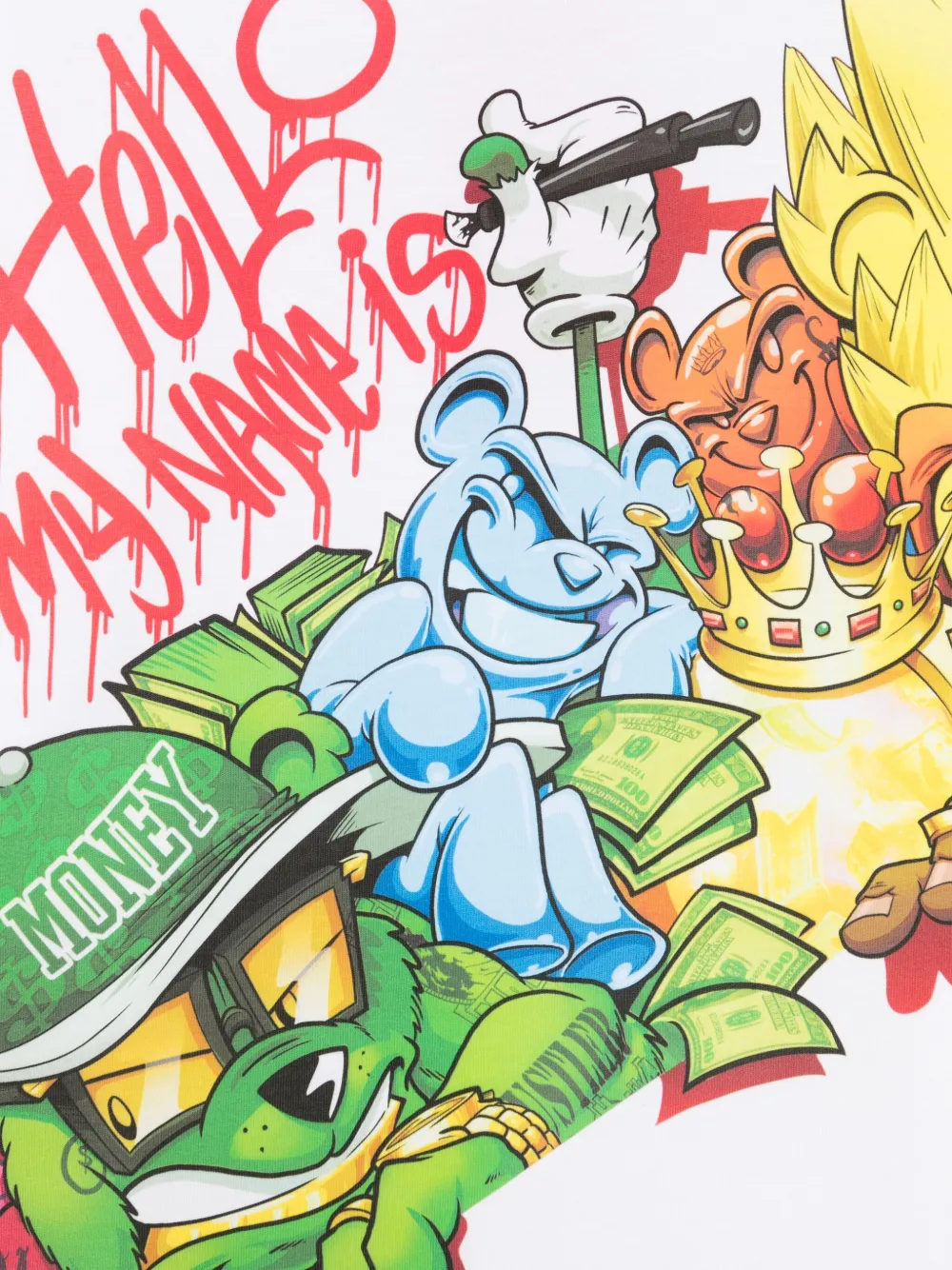 sprayground kid Characters Bustin Over T-shirt Wit