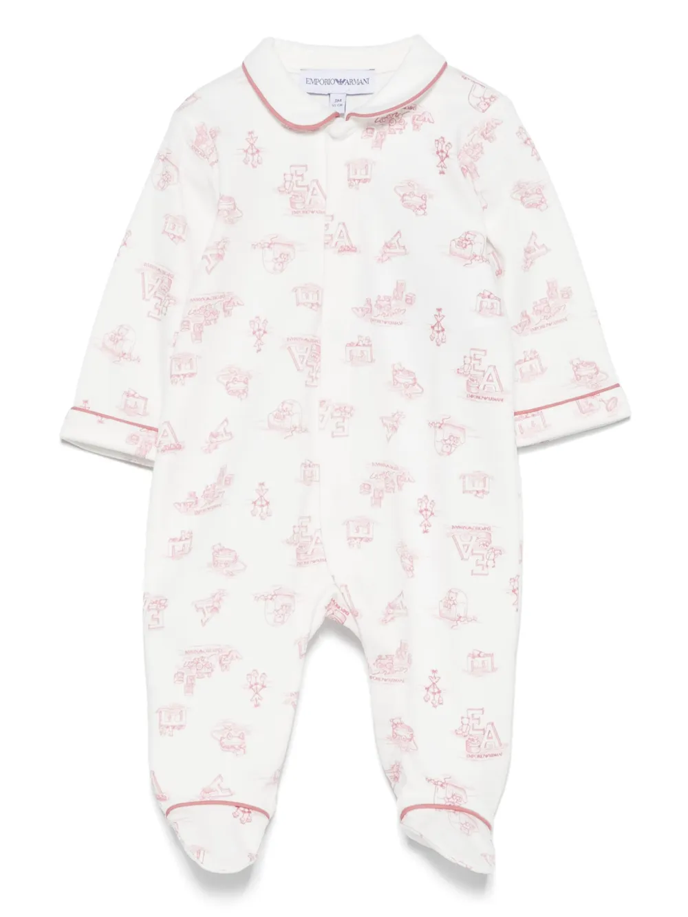 Emporio Armani Kids Pyjama met logoprint Wit