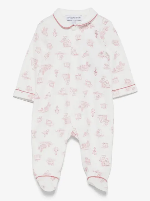 Emporio Armani Kids pijama con logo estampado