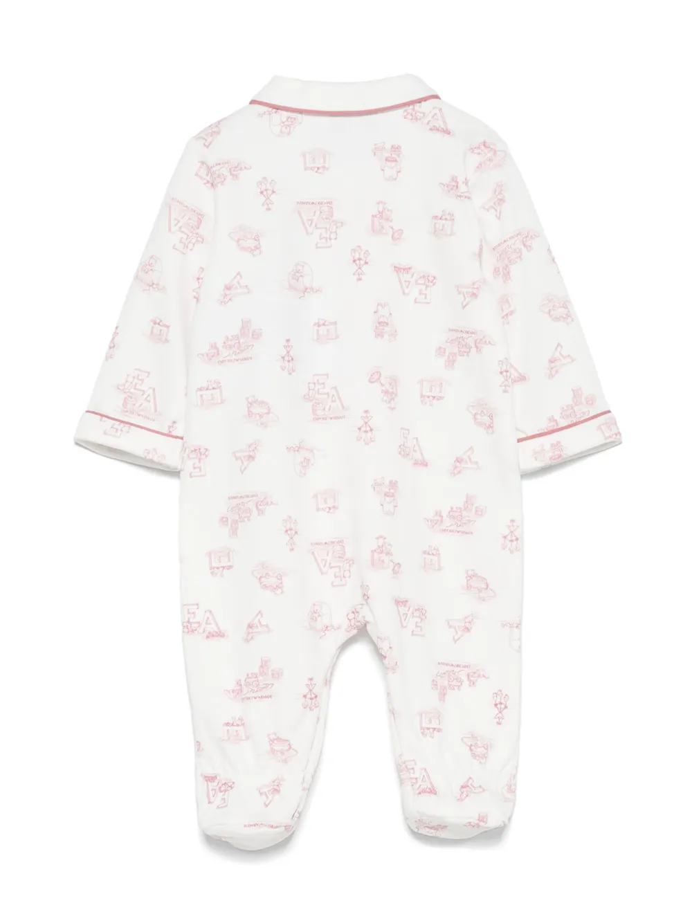 Emporio Armani Kids Pyjama met logoprint Wit