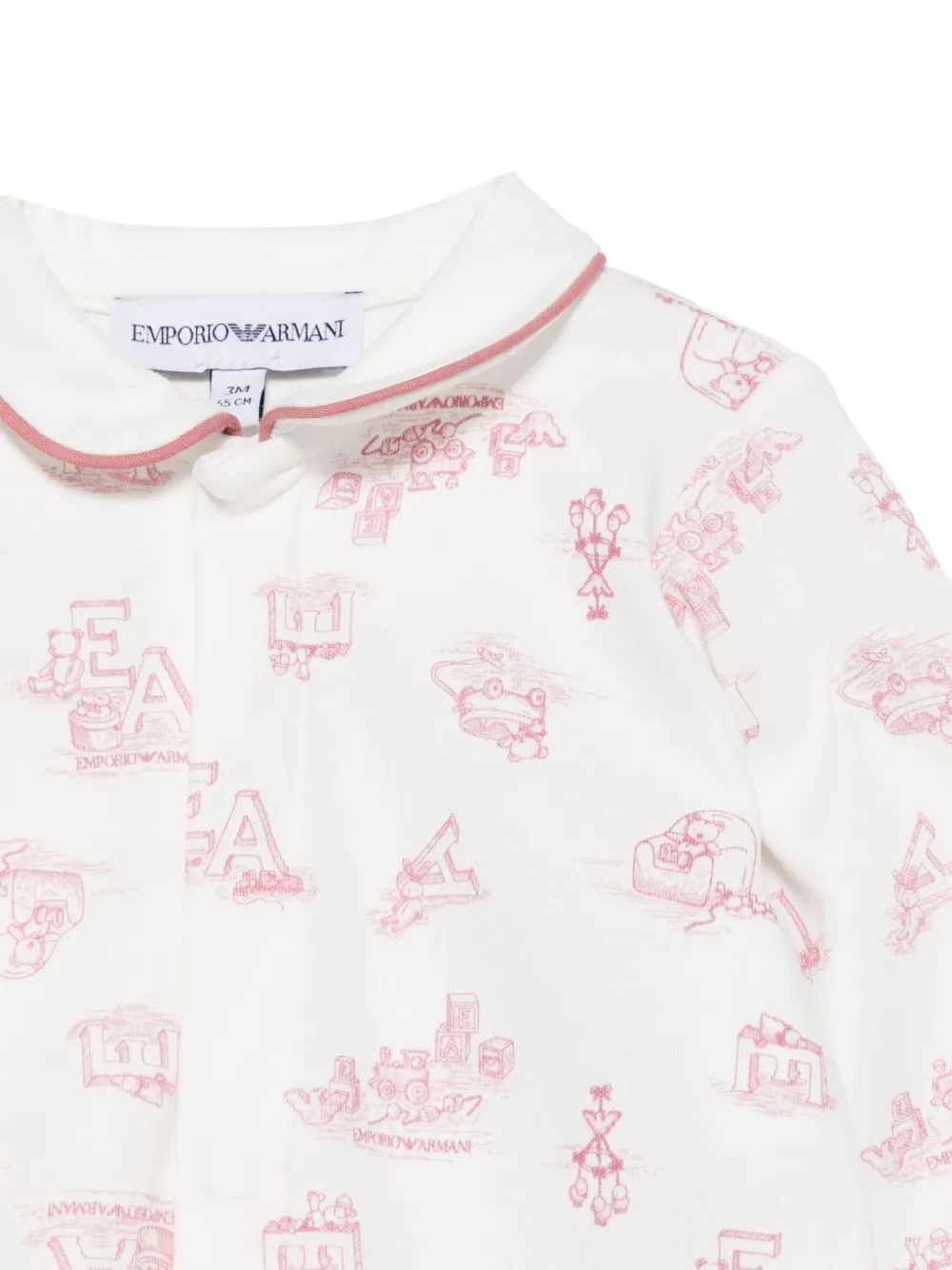 Emporio Armani Kids Pyjama met logoprint Wit