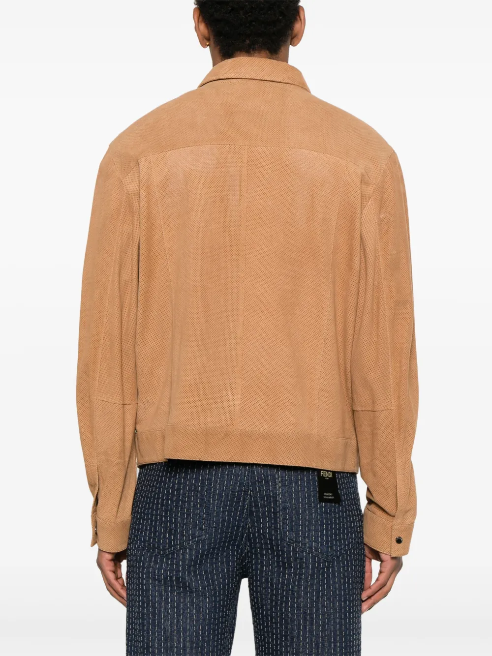 Emporio Armani Suède shirtjack Beige