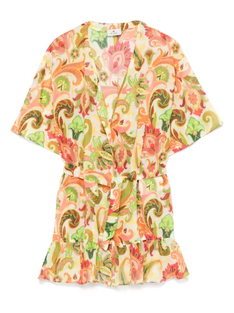 ETRO KIDS graphic-pint dress 