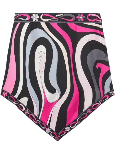 PUCCI silk midi skirt