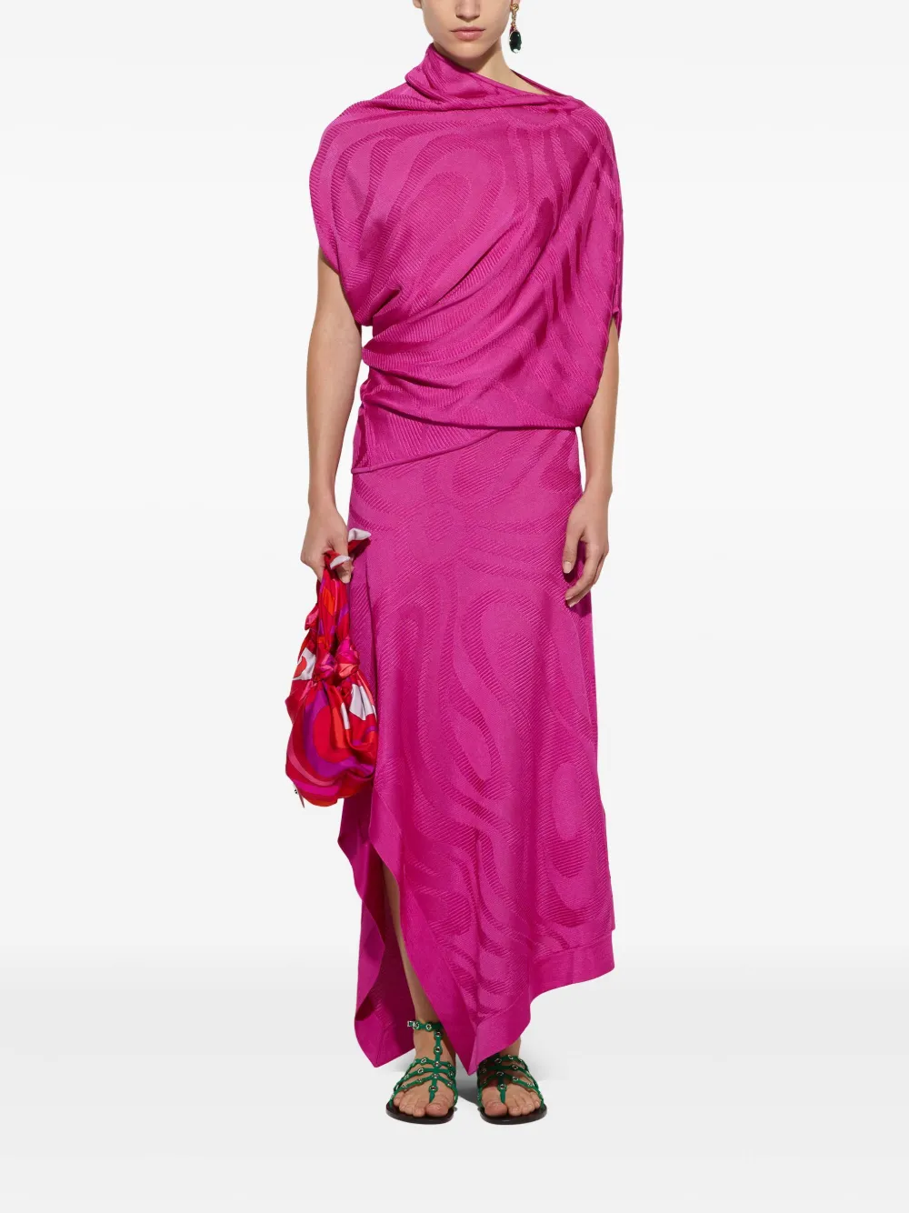 Pucci Marmo-motif Skirt In Pink