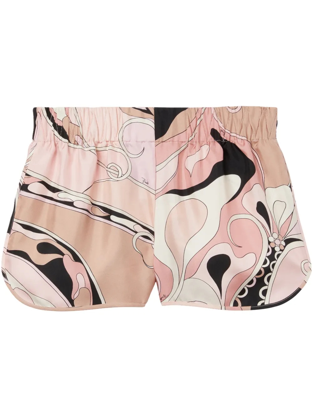 orchidee-print shorts