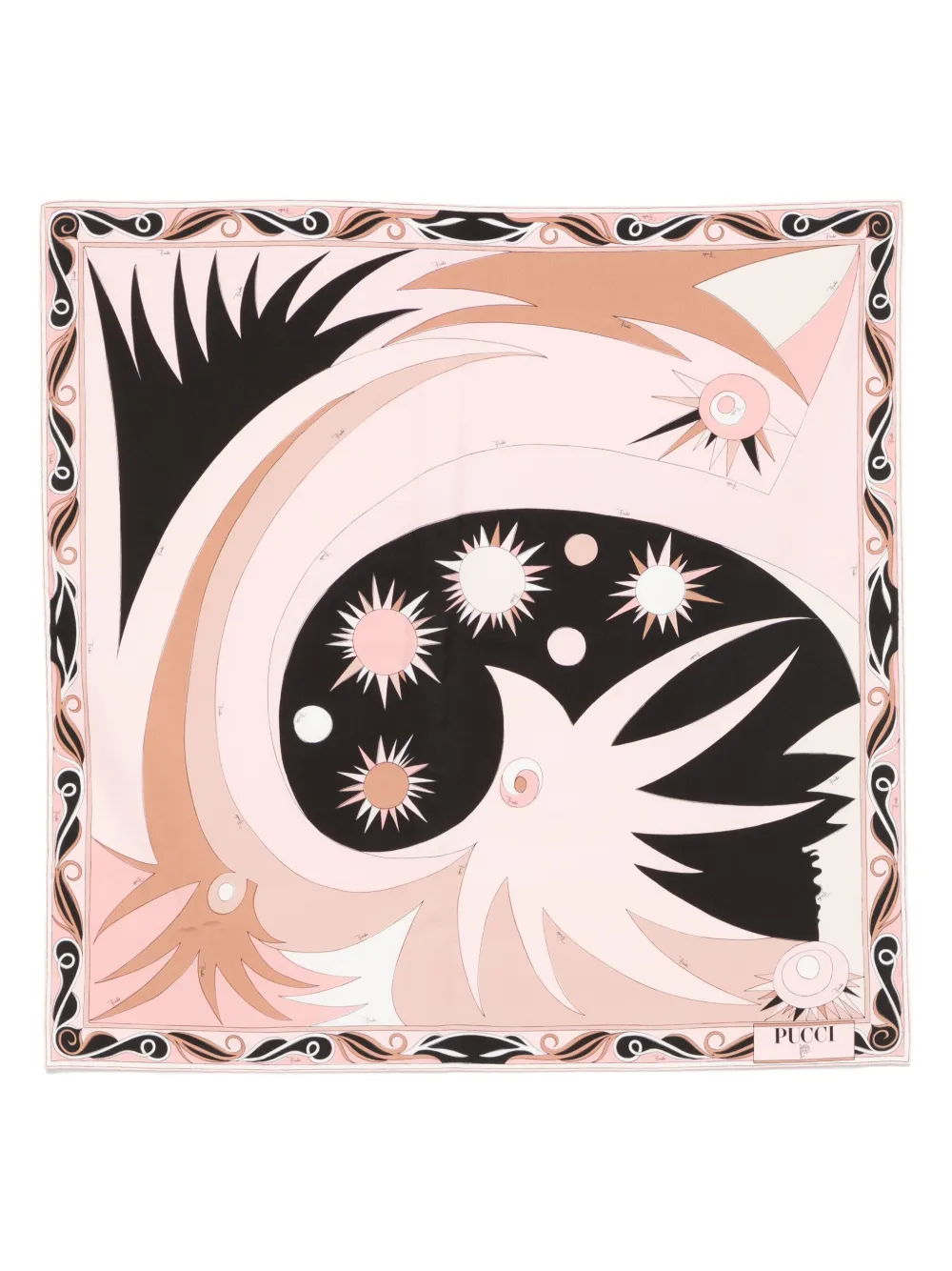PUCCI Stella-print scarf | Pink | Image 1