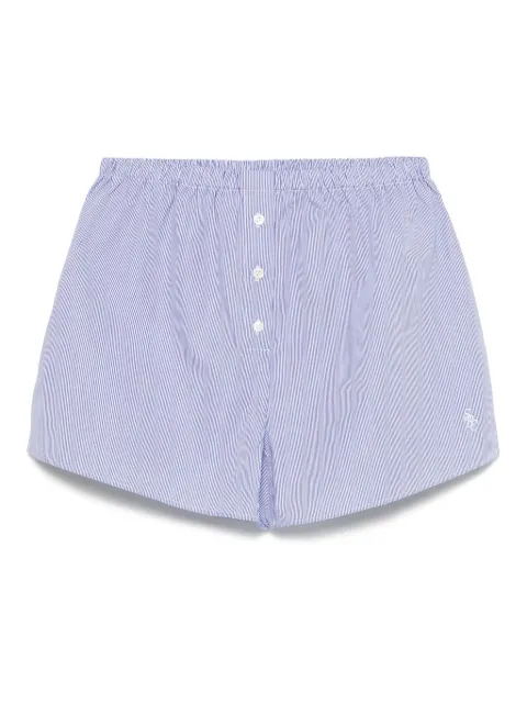 Sporty & Rich shorts con motivo de rayas