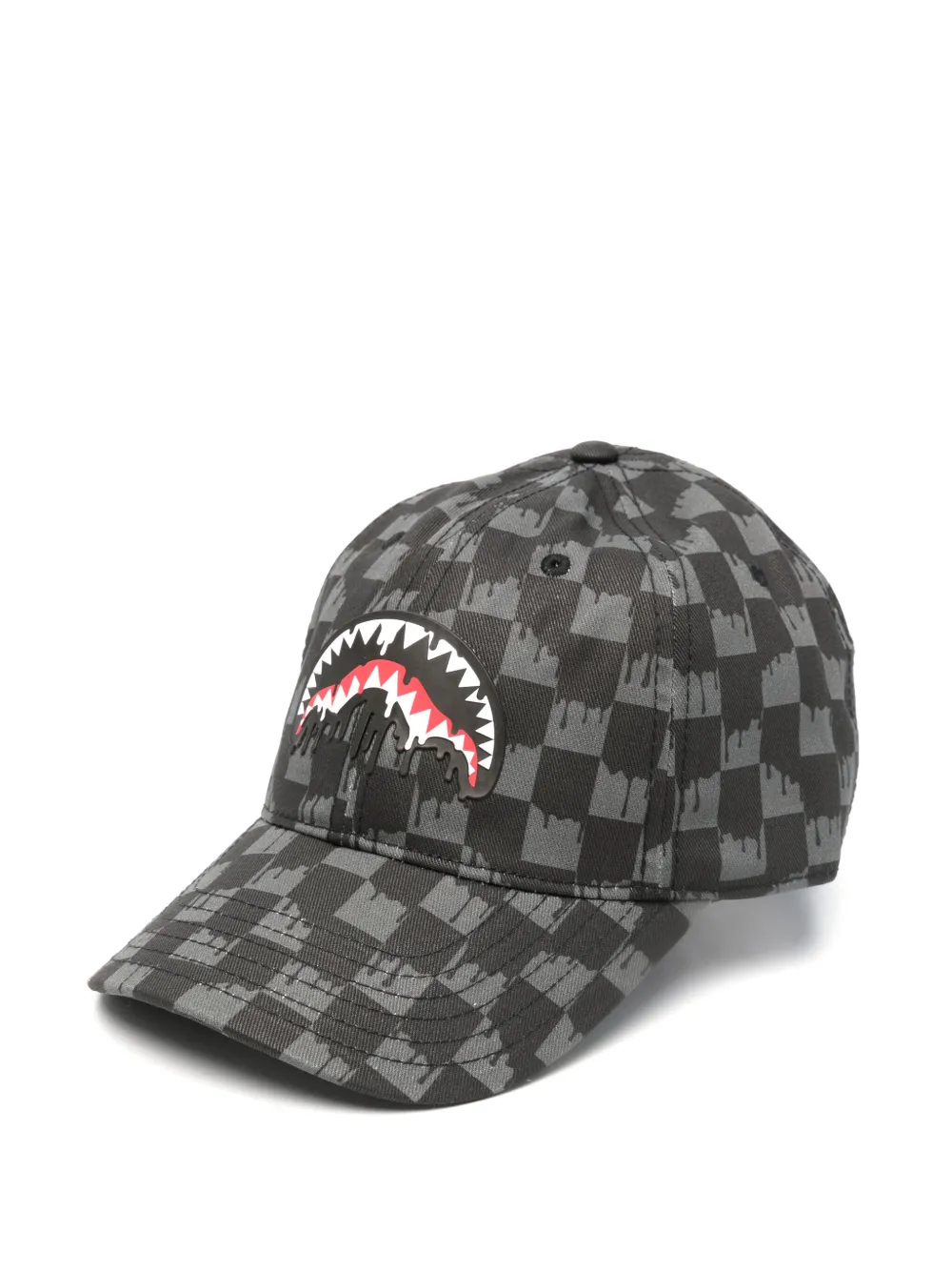 sprayground kid checked cap | Black | Image 1