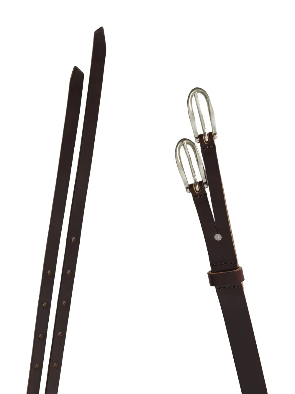 OUR LEGACY Leren riem - Rood