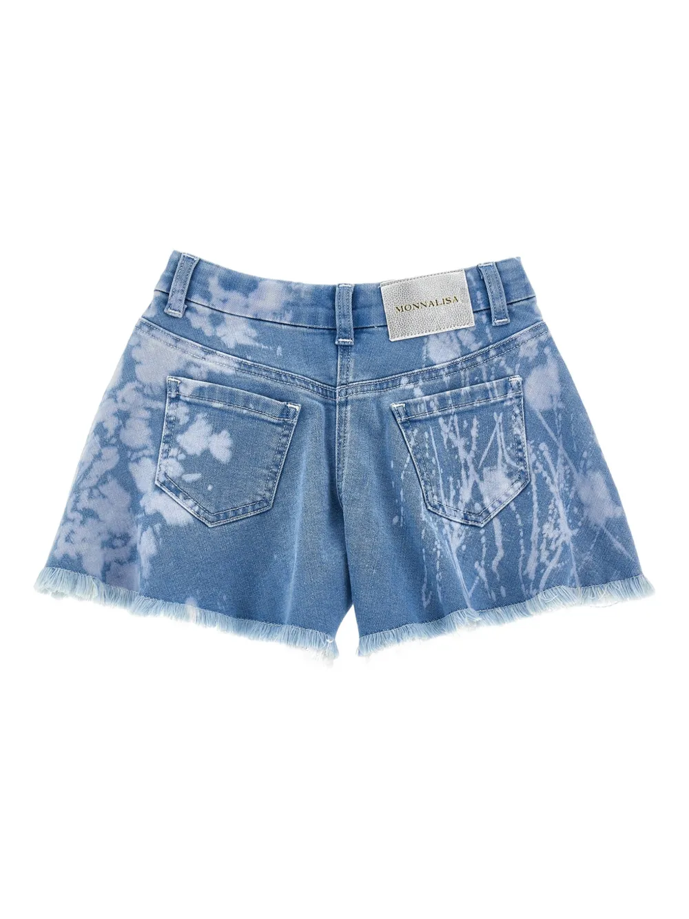 Monnalisa Spijkershorts verfraaid met stras Blauw