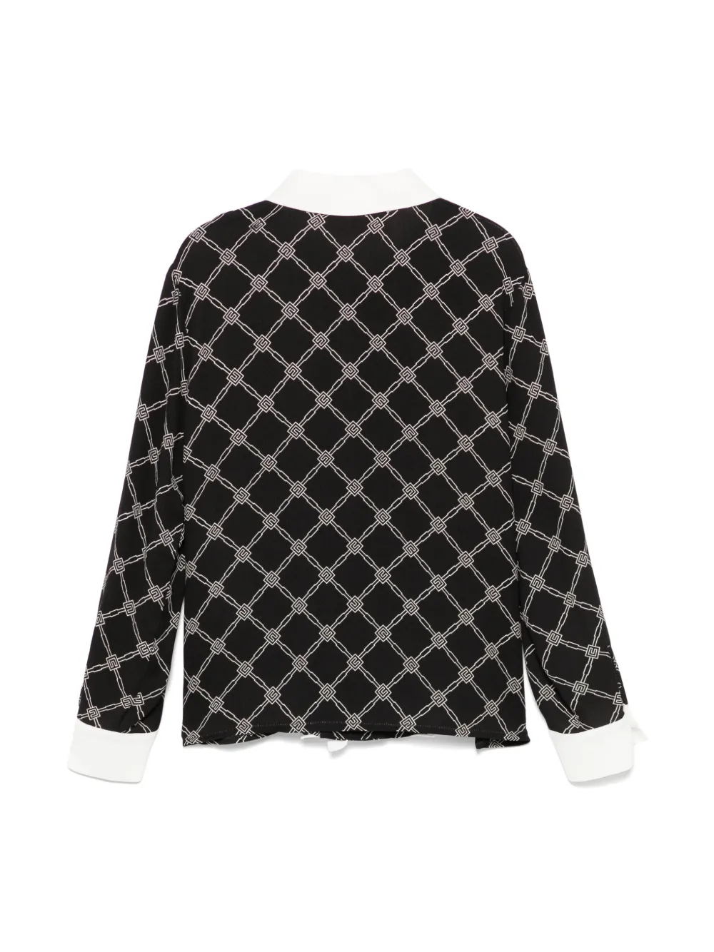 Elisabetta Franchi La Mia Bambina Shirt met logo-jacquard Zwart