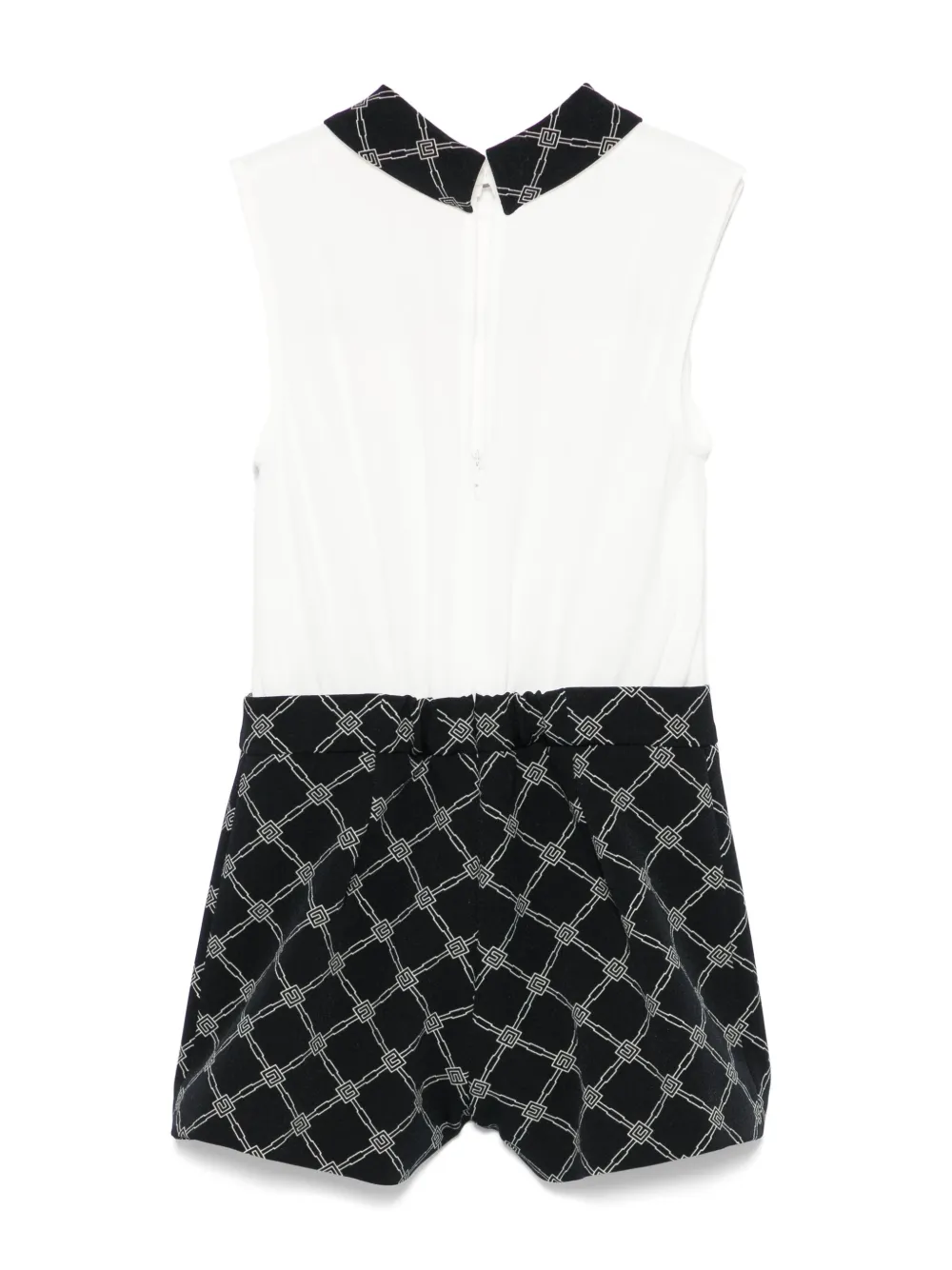 Elisabetta Franchi La Mia Bambina logo-jacquard playsuit | Playsuits | Image 2