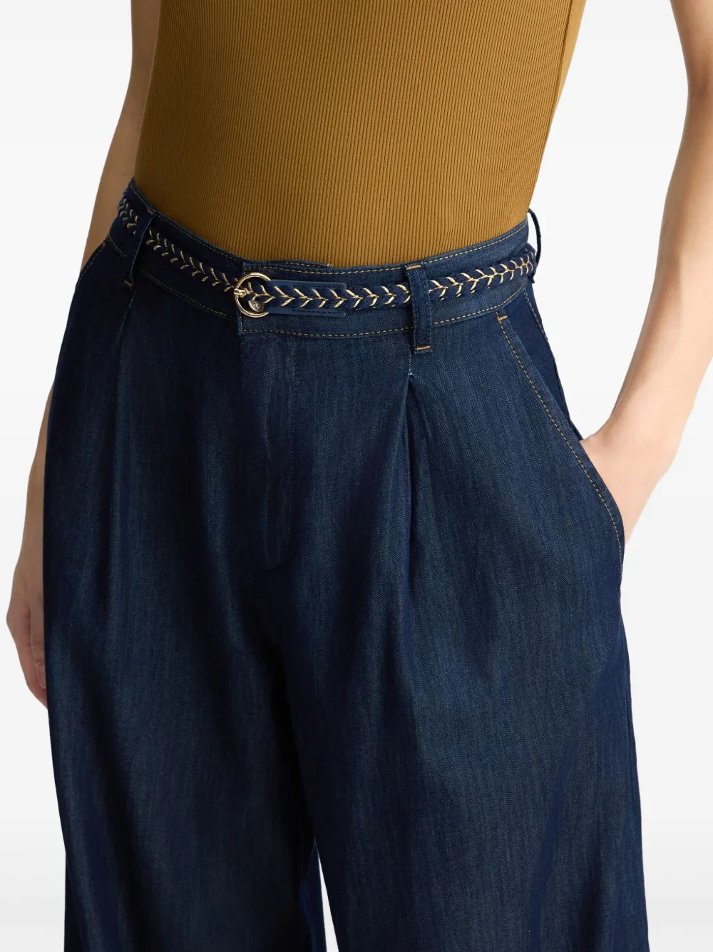LIU JO Geplooide jeans Blauw