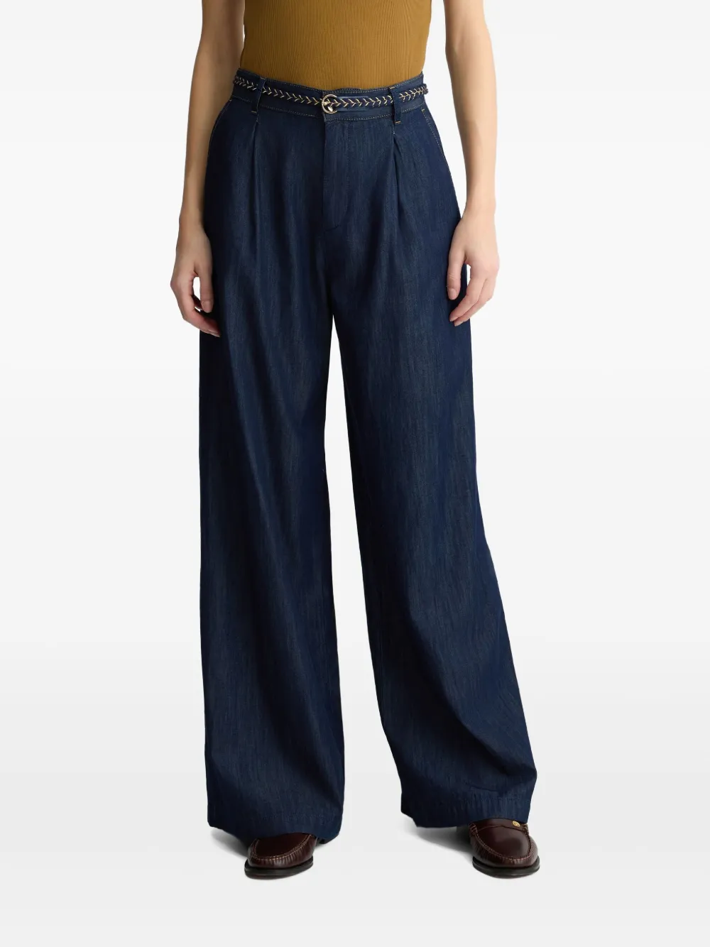 LIU JO Geplooide jeans Blauw