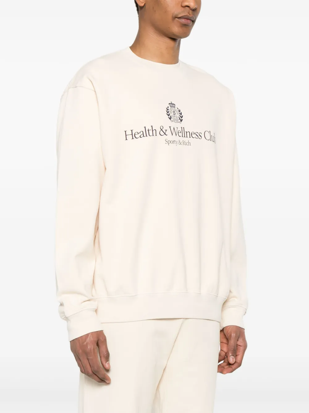 Sporty & Rich H&W Crest sweater Beige