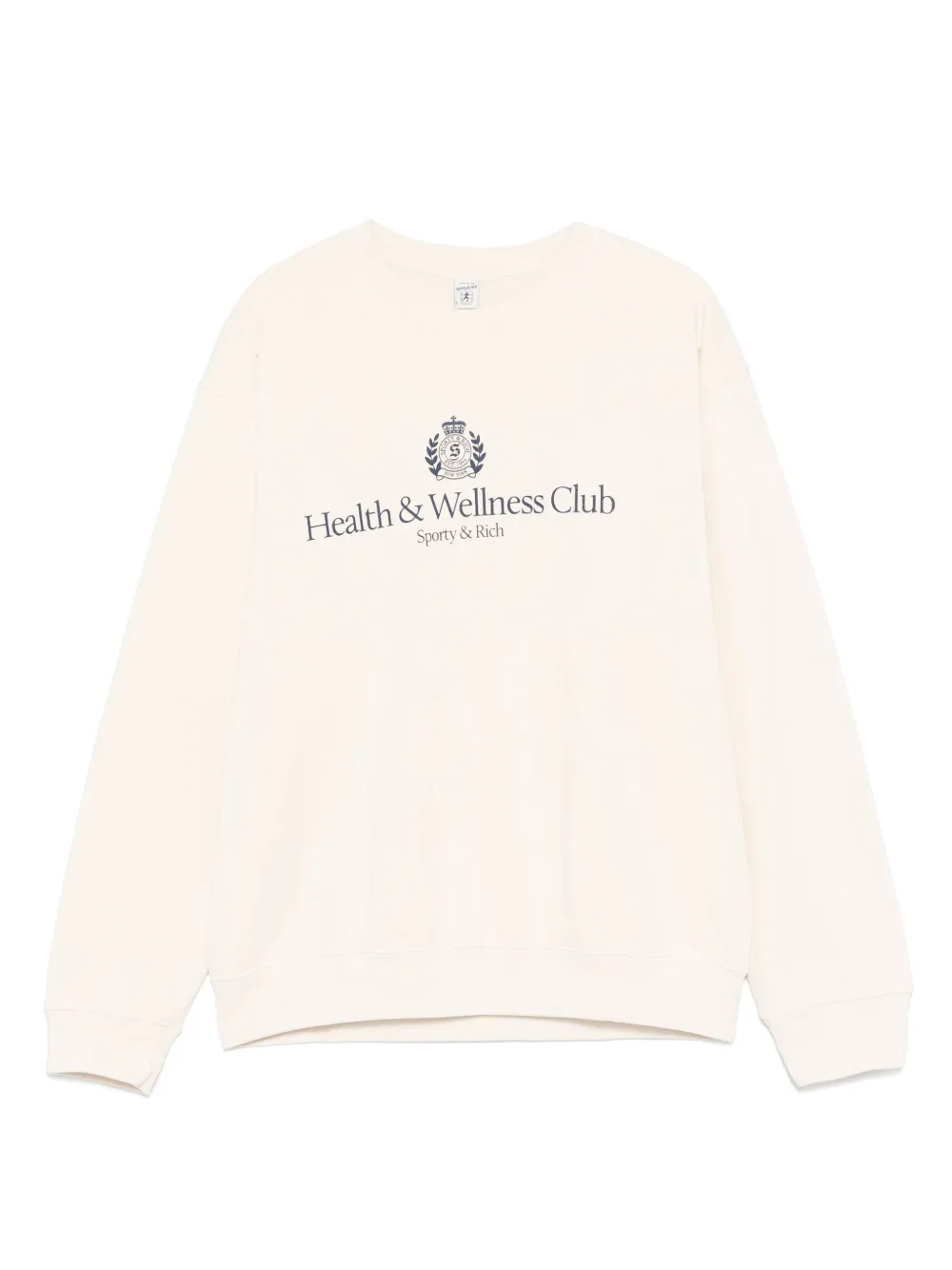 Sporty And Rich H&w Crest Sweatshirt In Neutrals