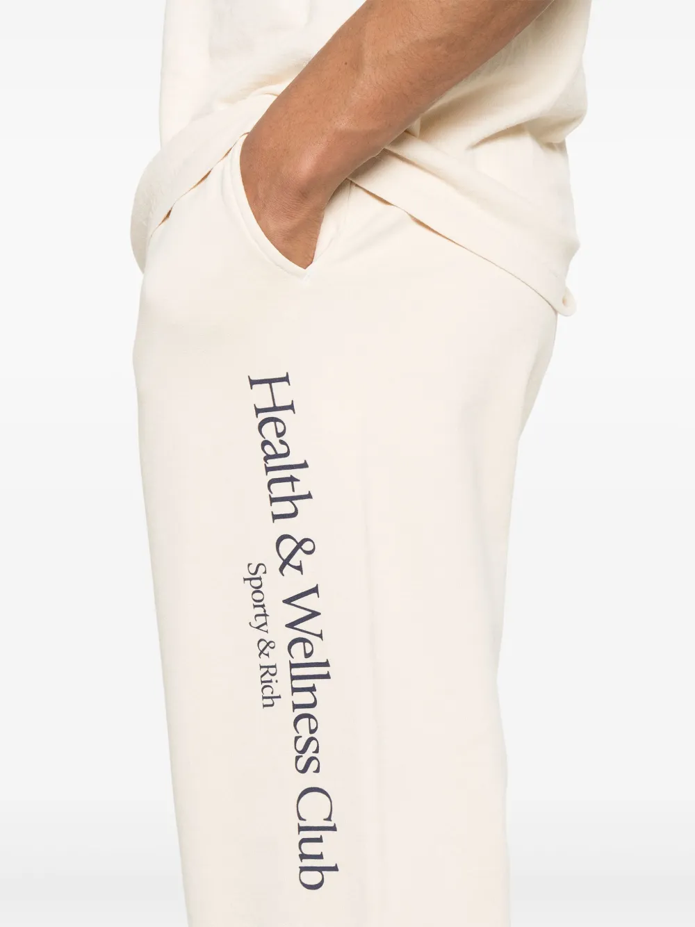 Sporty And Rich H&w Crest Track Pants In Neutrals