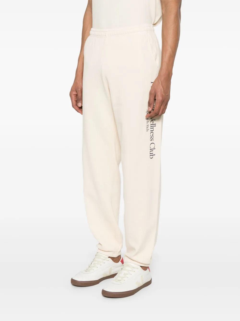 Sporty And Rich H&w Crest Track Pants In Neutrals