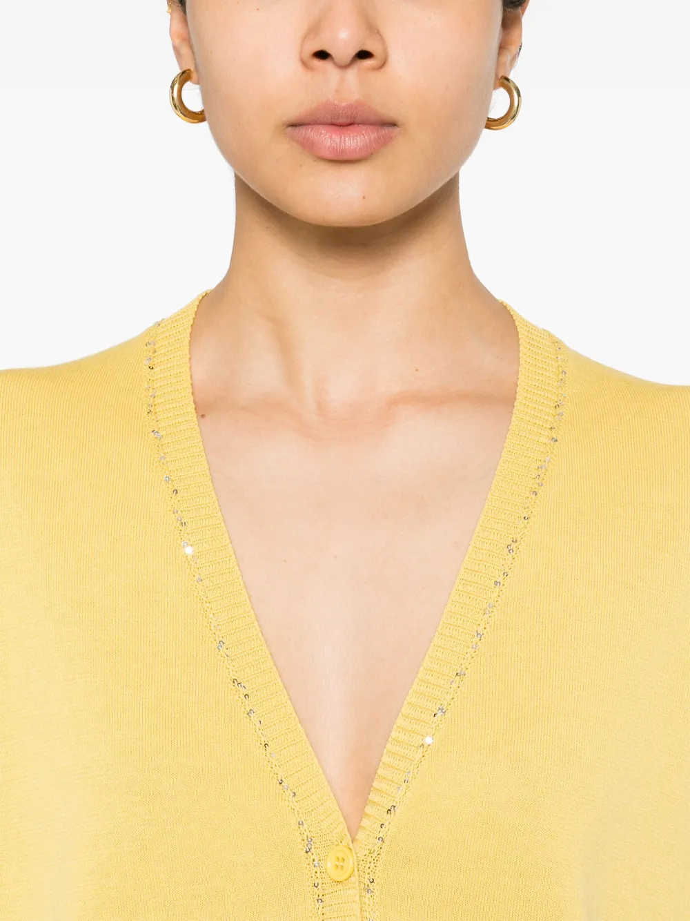 Fabiana Filippi sequin-embellished cardigan Geel