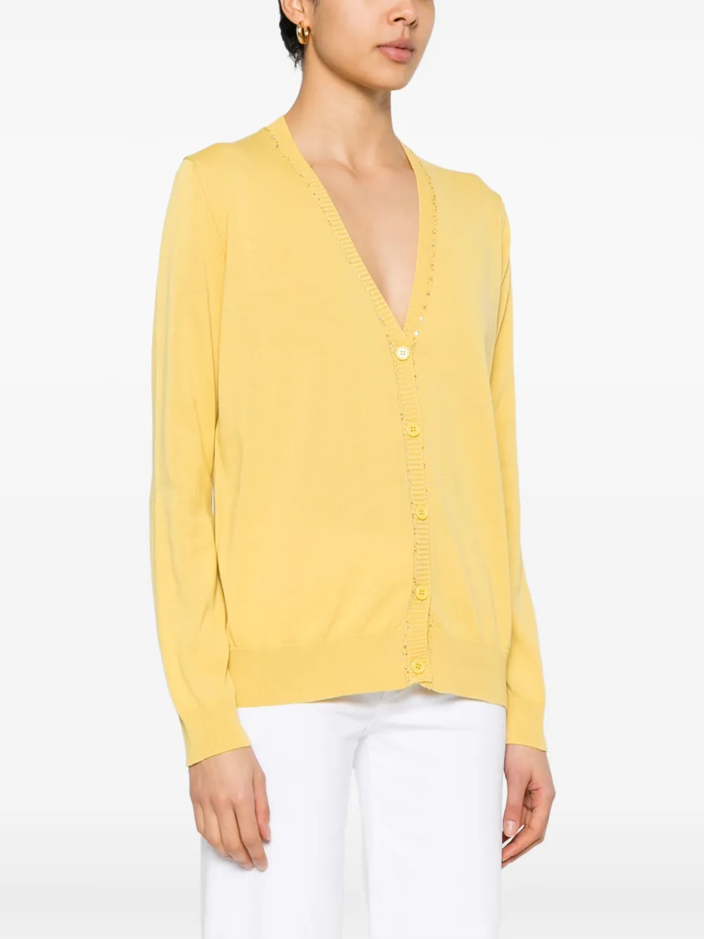 Fabiana Filippi sequin-embellished cardigan Geel