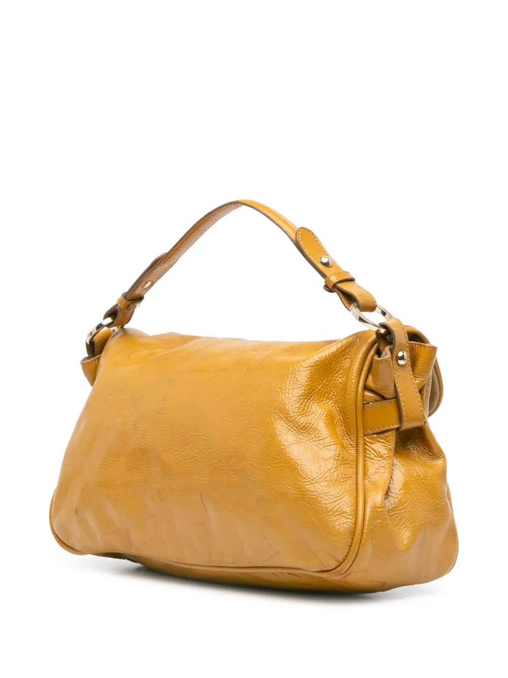 Fendi Pre-Owned 2010-2025 Patent Leather Push Lock satchel | Pre-Owned | Image 2