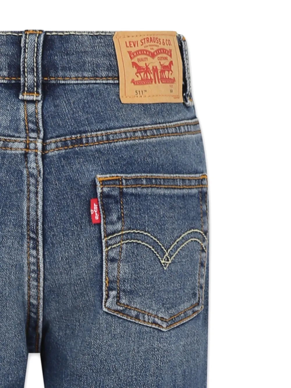 Levi's Kids M374 spijkershorts Blauw